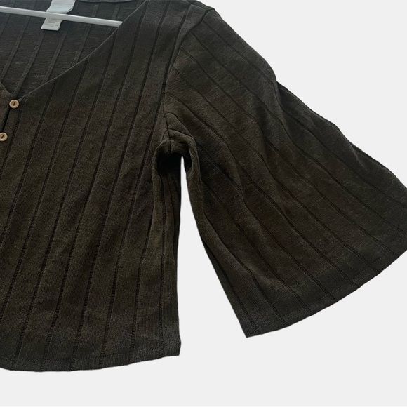 H&M Cardigan sweater Bell/flutter sleeve - Picture 3 of 5